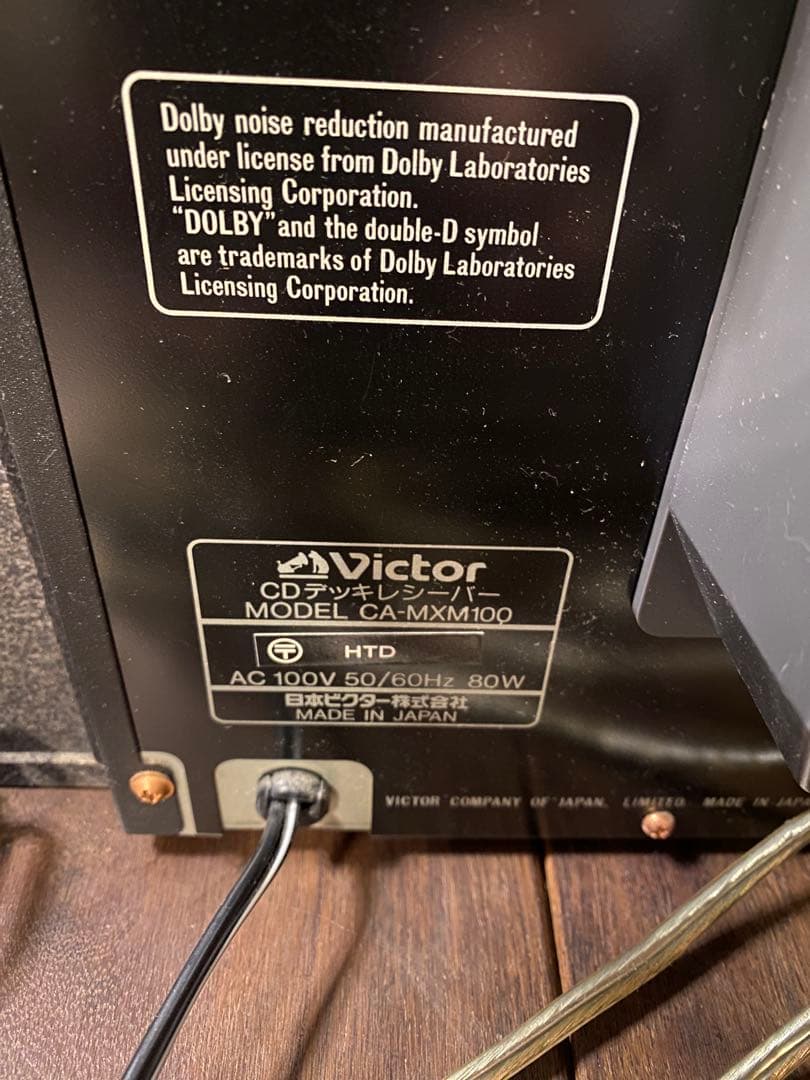Victor ミニコンポ CDプレーヤー・カセットデッキ