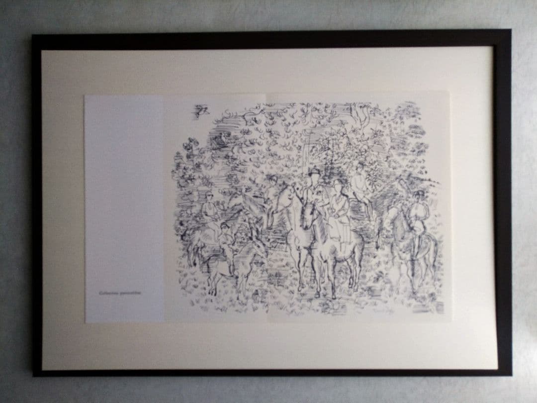 bラウル・デュフィの 乗馬　リトグラフ 本物保証