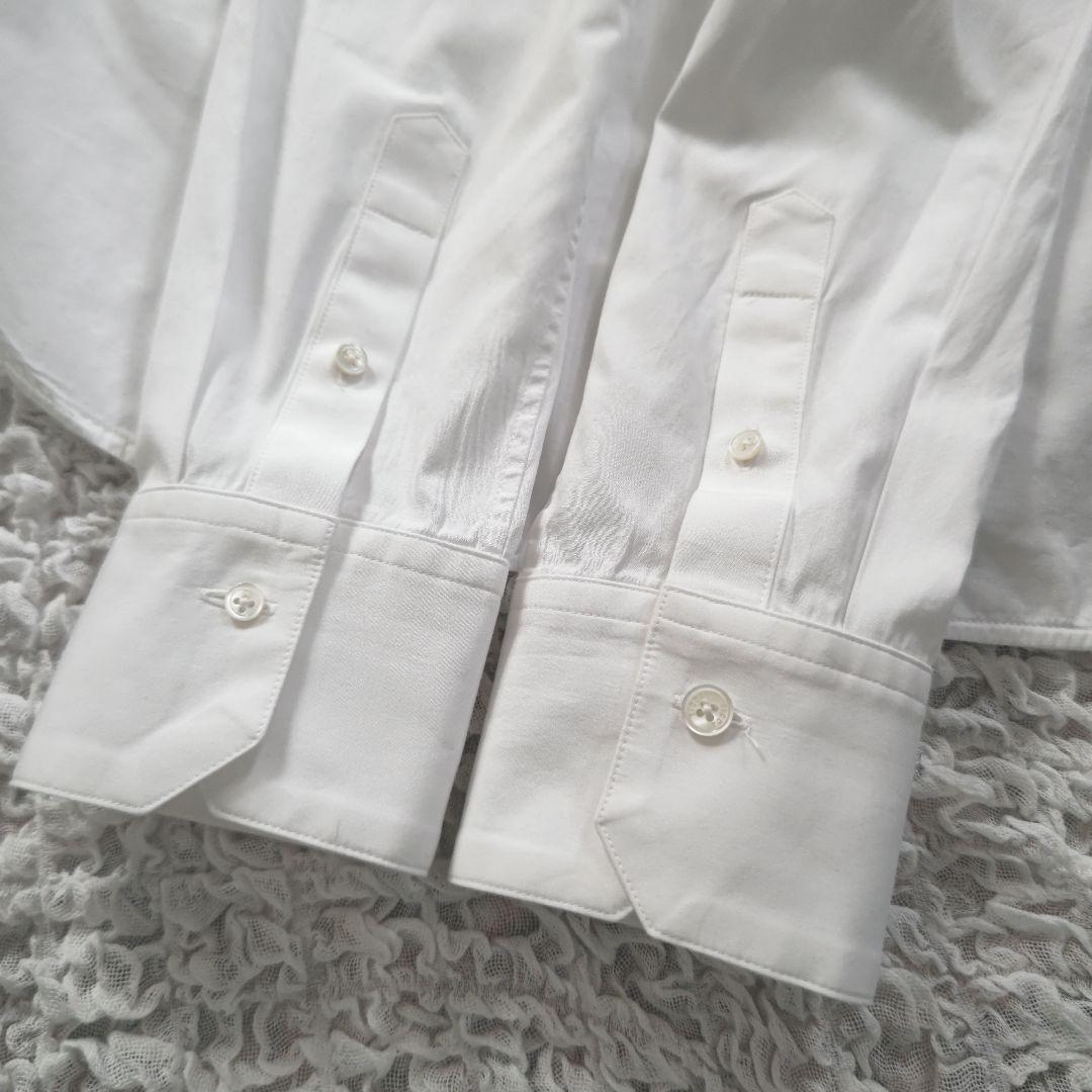 TICCA　定番　ビブヨークシャツ　コットン　ノーカラー　ホワイト　サイズ3