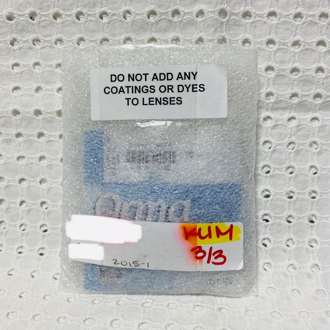 アーレンレンズ 1組 未使用 未加工 紫 パープル 特注 度なしレンズ　光過敏