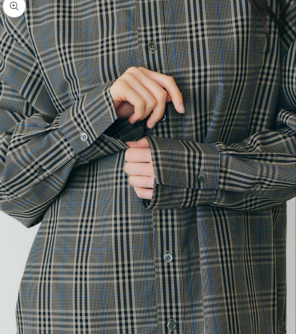 トップス THE SHINZONE TWILL PLAID SHIRT / BEIGE