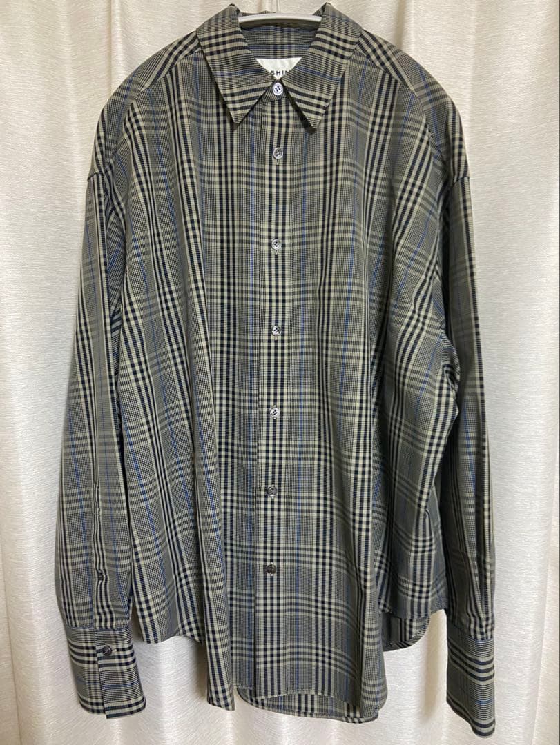 トップス THE SHINZONE TWILL PLAID SHIRT / BEIGE