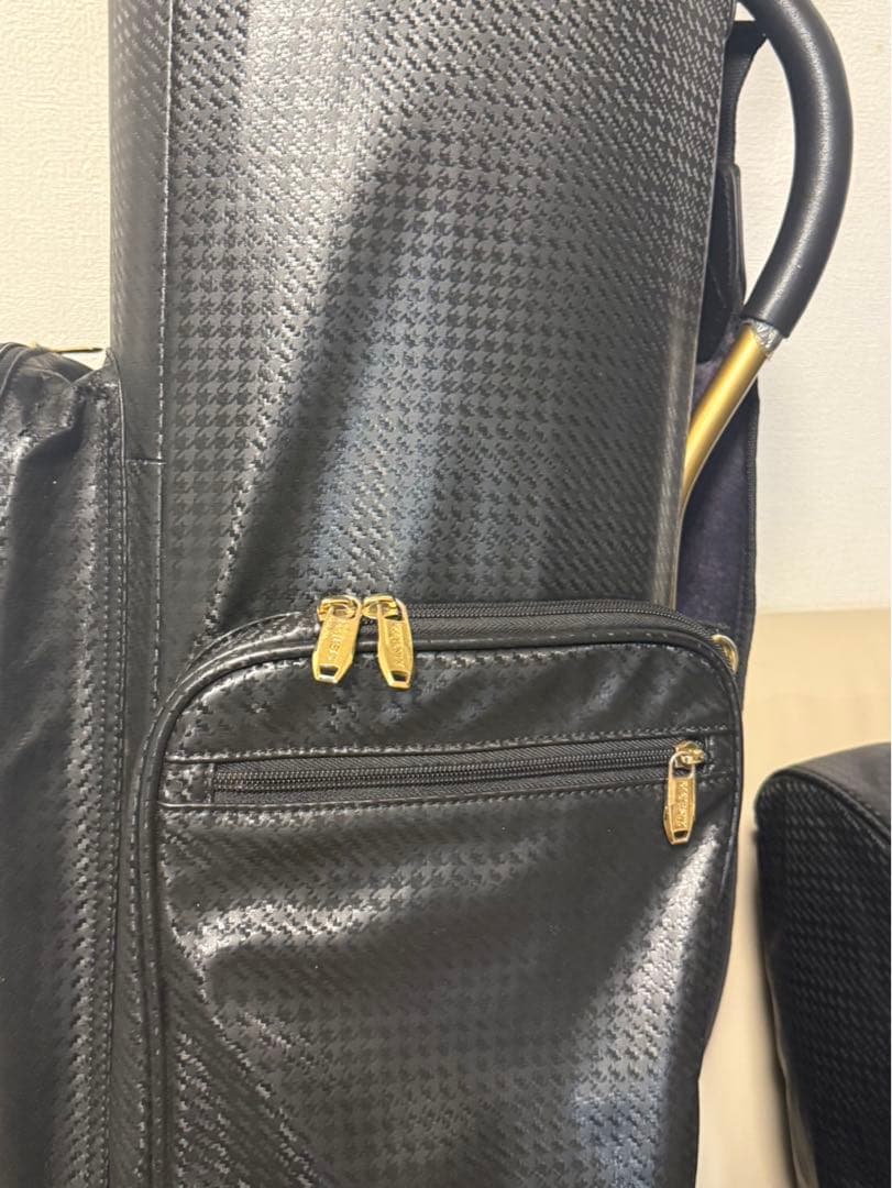【送料込み】廃盤希少品　高級キャディバッグ マジェスティ　ブラック　ゴルフ