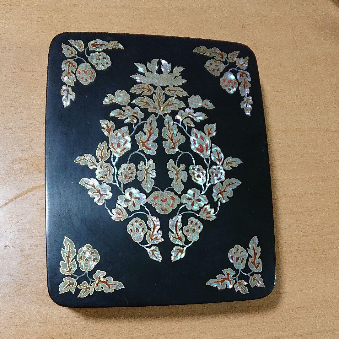 本田正人作螺鈿硯箱