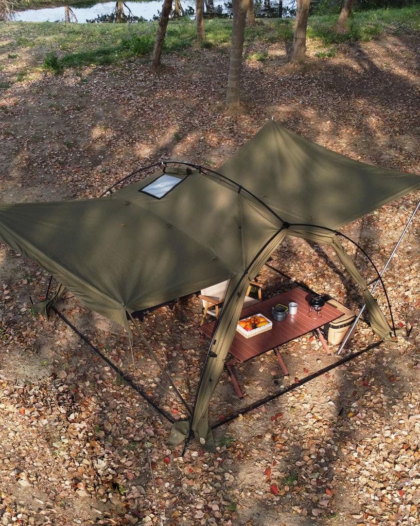 美品 TOMOUNT パップテント TC ソロテント　自立式　インナー付き