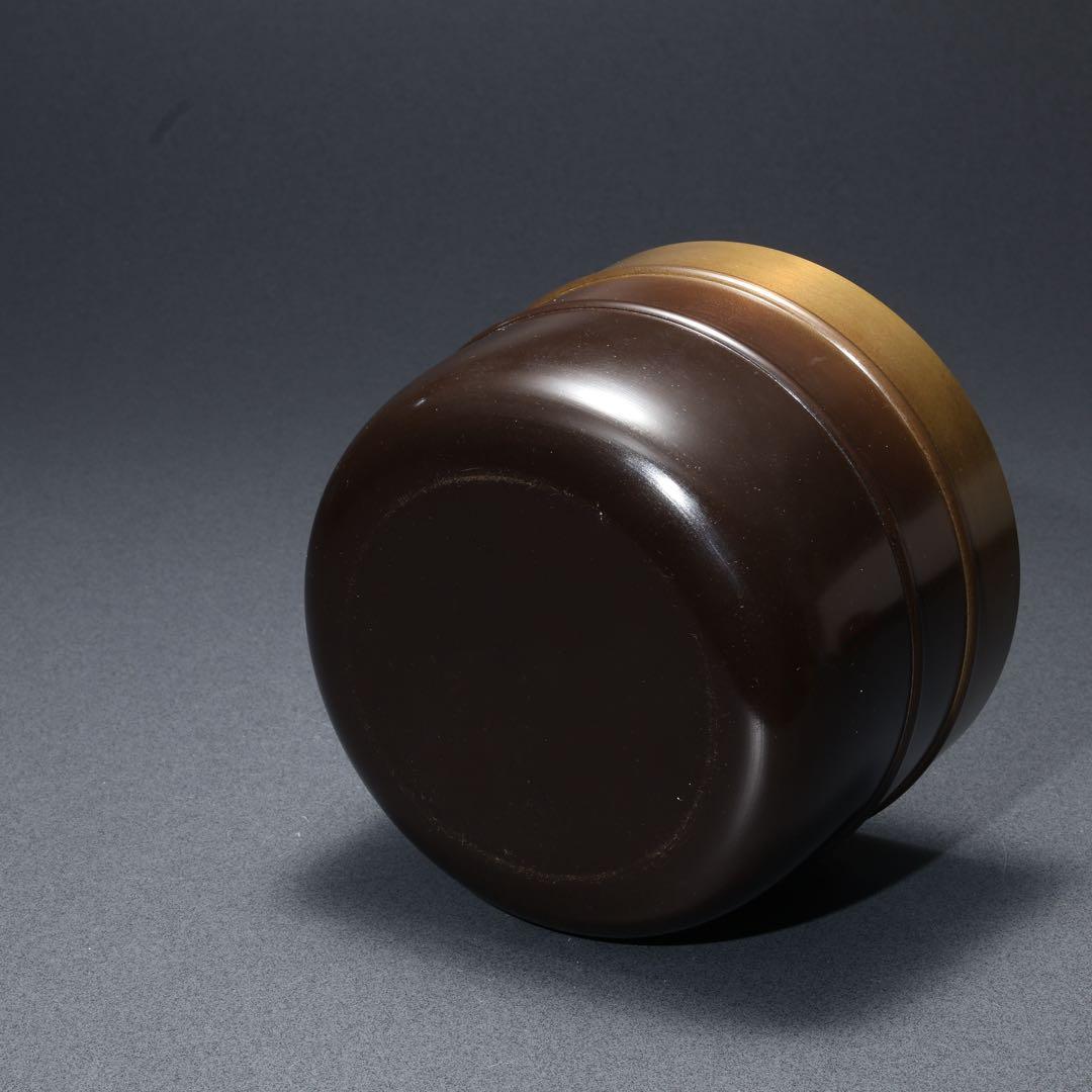 【茶道具】唐銅　皆具　秀峰　共箱　R1678