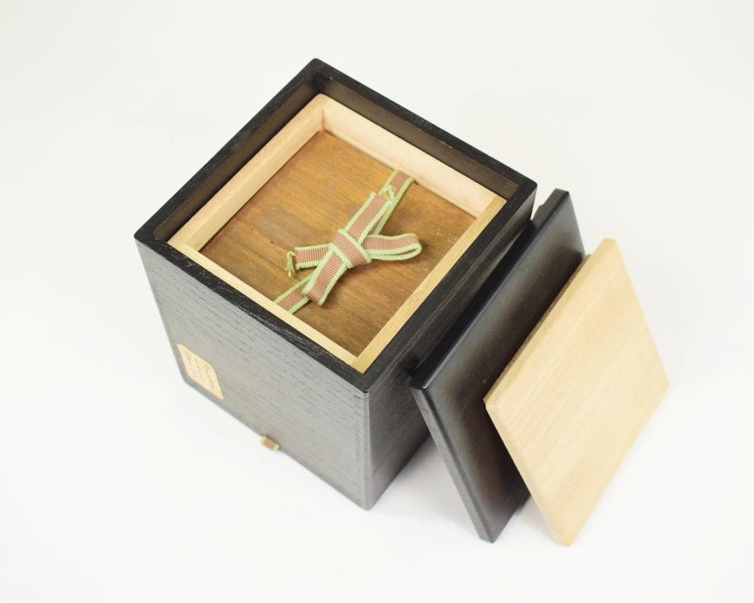 初出 玄々斎 瀬戸 蓋付茶入 茶道具 仕覆付 三重共箱入