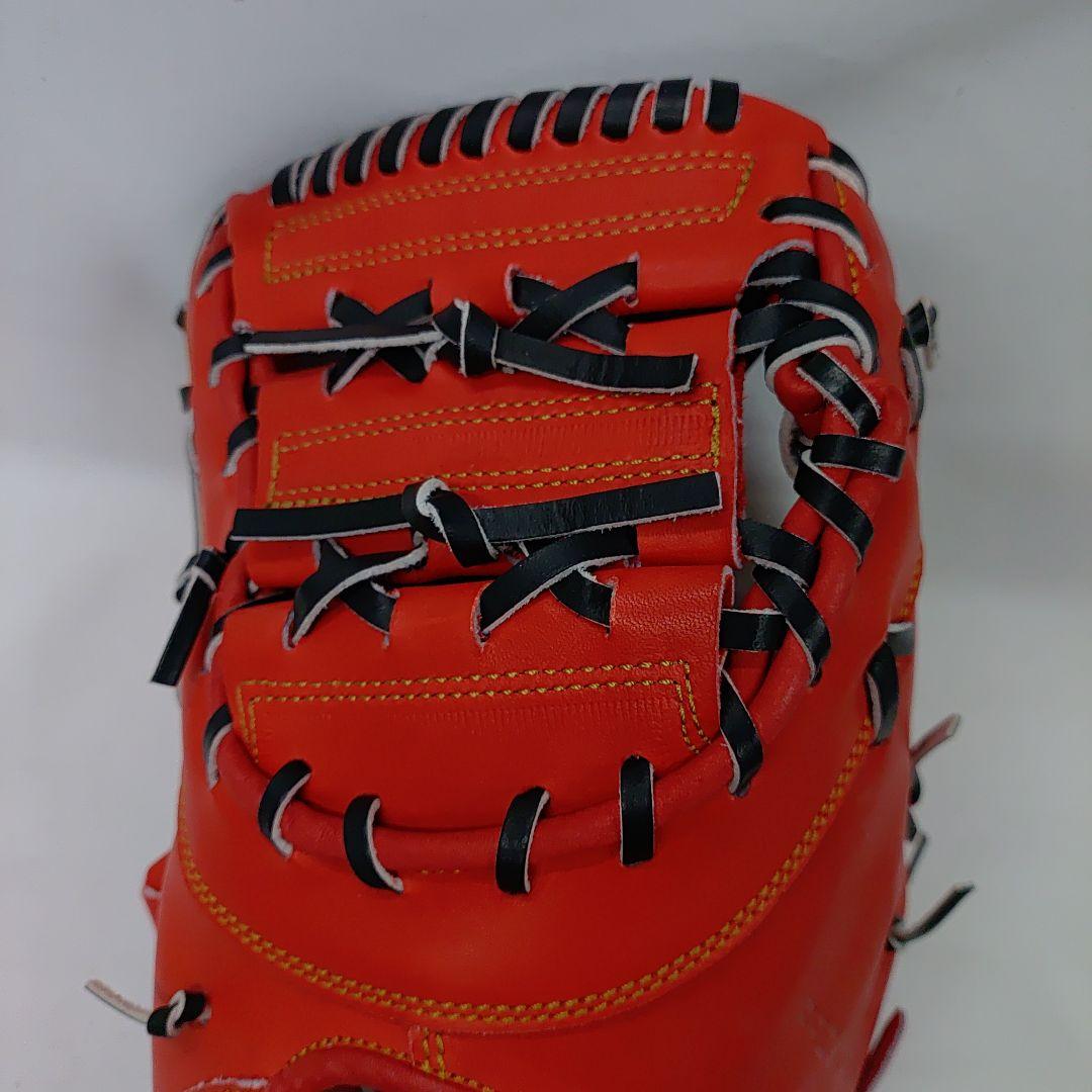 訳あり商品 ZETT 左投げ 硬式 ファーストミット ディープオレンジ