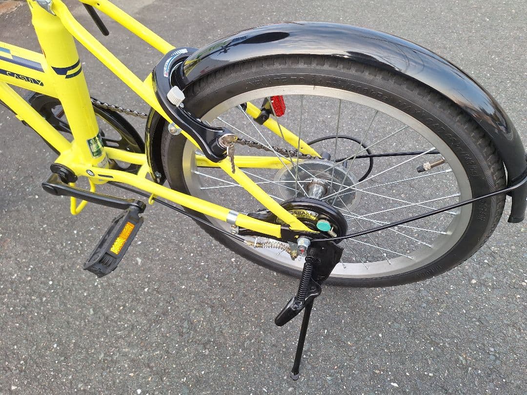 折りたたみ式自転車20インチ イエロー (黄色)引き取り限定(愛知県内)