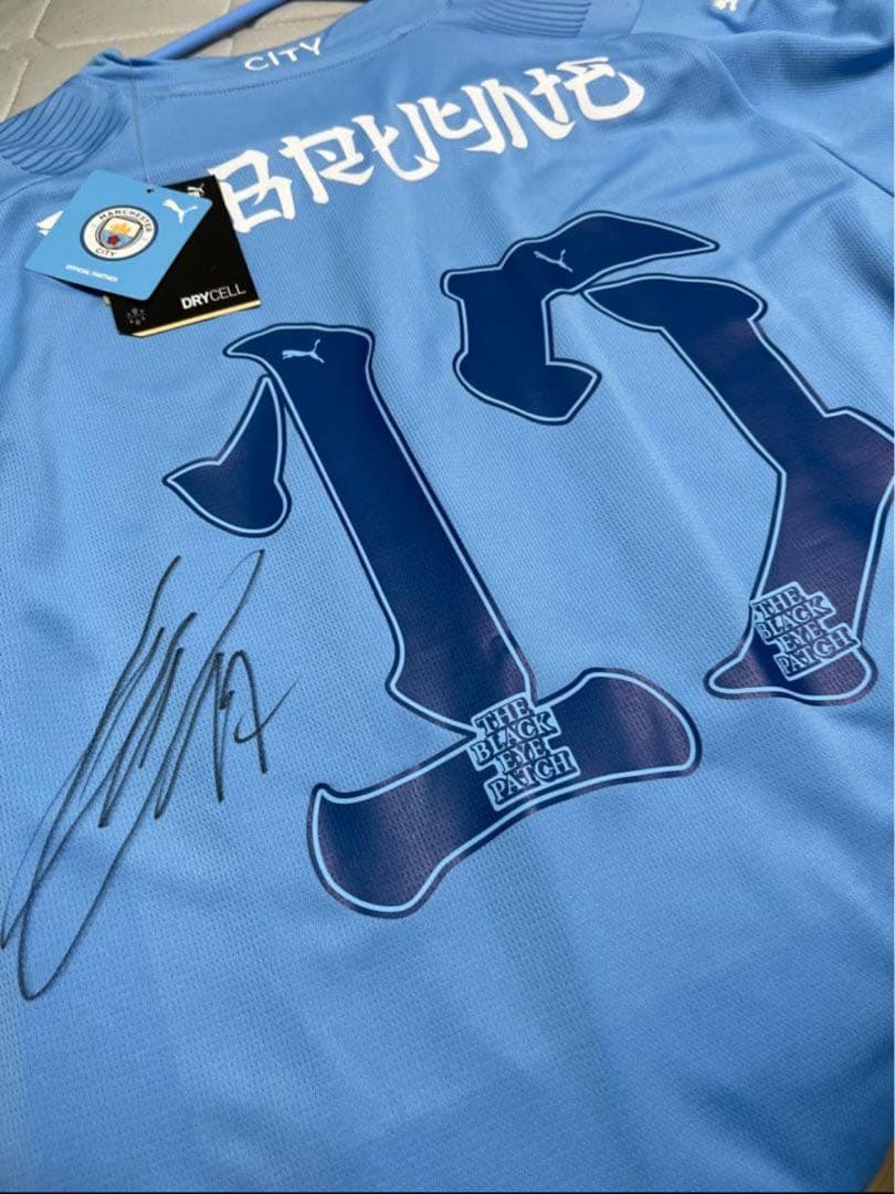 非売品 当選者限定 デブライネ直筆サイン シティ来日2023ユニ