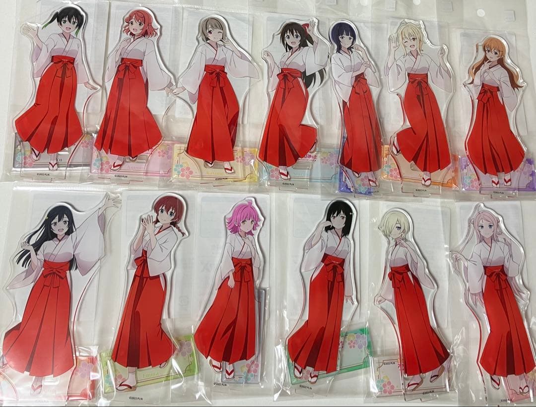 虹ヶ咲学園スクールアイドル同好会巫女装束神田明神納涼祭りアクリルスタンド全13種
