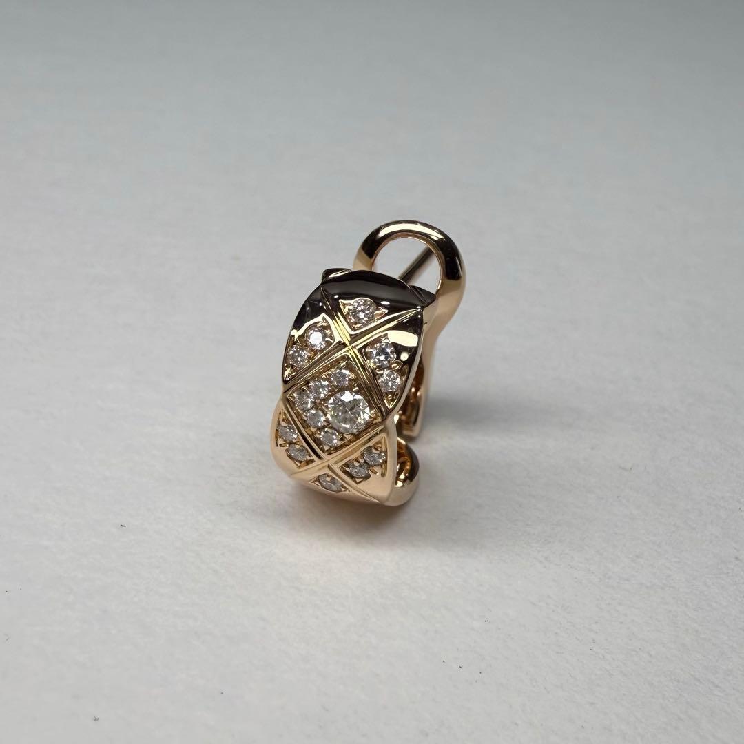 CHANEL シャネル ダイヤモンド　ピアス ココクラッシュ ピンクゴールド