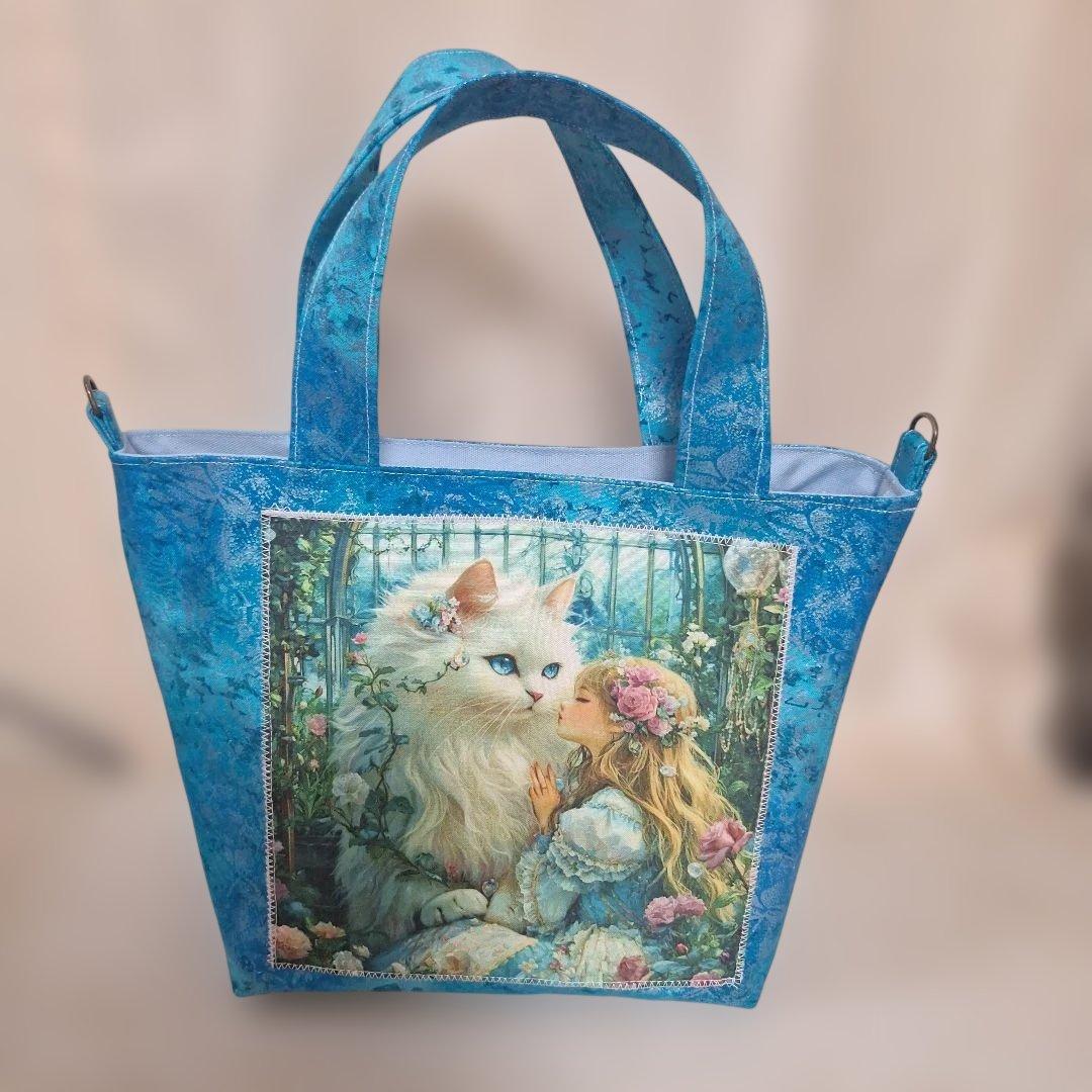 激レアパネル生地　ハンドメイド　布バスケット、ミニバッグ、