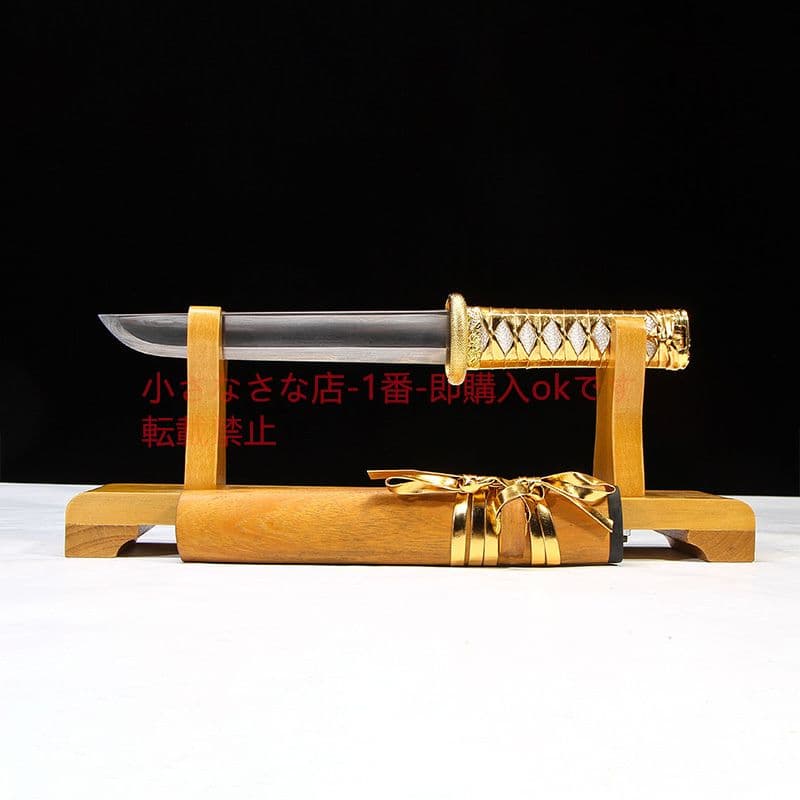 黄金木小環首唐横刀合金メッキ模様鋼 古兵器 武具 刀装具 日本刀 模造刀 居合刀