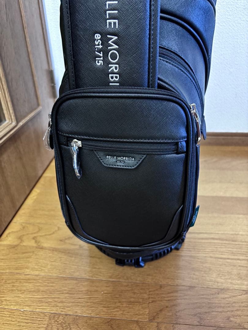 【未使用】ペッレモルビダ PELLE MORBIDA スタンドキャディバッグ 黒
