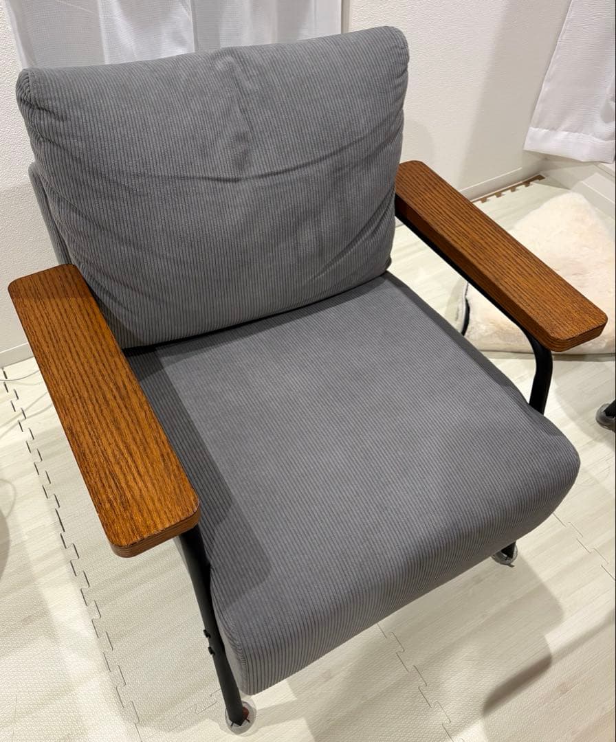 1人掛けソファ ダークグレー (GCO3 DGY)