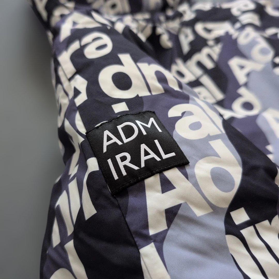 【未使用タグ付き】アドミラルゴルフ　モノグラムダウンジャケットパーカー　L