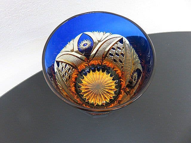 K*e様 未使用品　黒木国昭作　綾切子　オールドファッショングラス　共箱付き　現