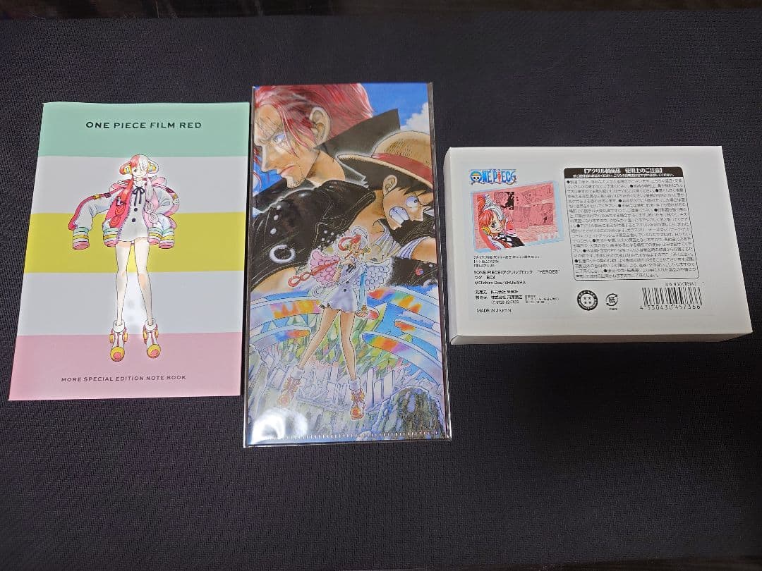 ワンピース　 アクリルブロック HEROES　チケットファイル　ノート