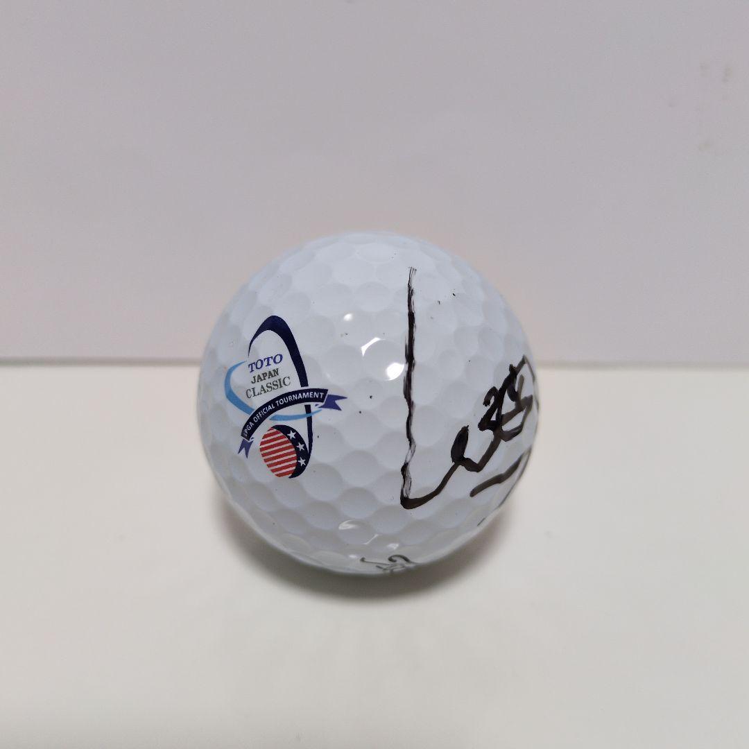 渋野日向子直筆サインゴルフボール【TOTOクラッツクボール】