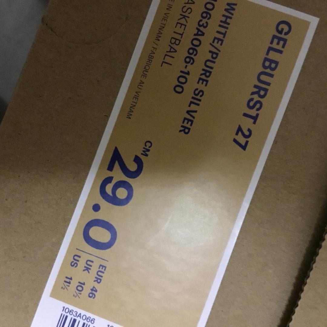 自己紹介文商品説明必読/パネンカさま　新品）29cm　アシックス ゲルバースト