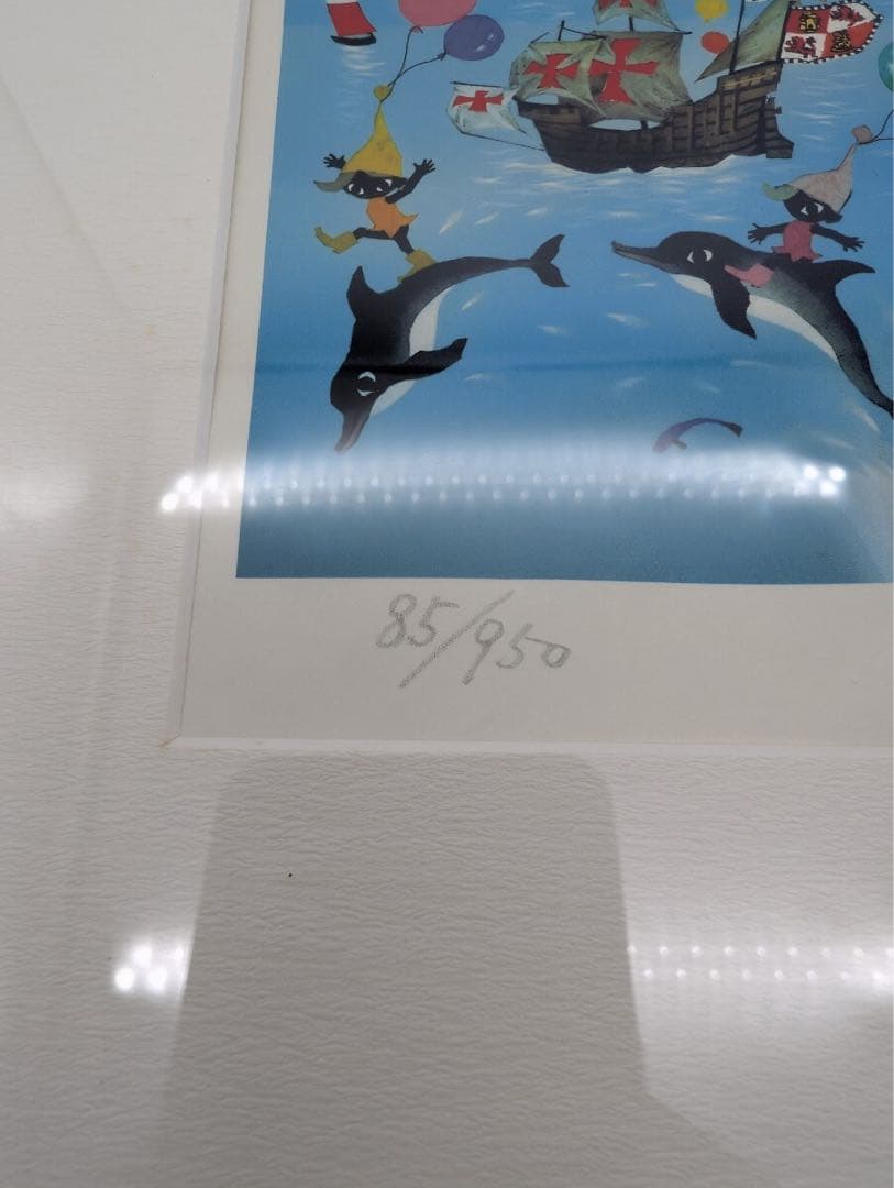 真作 藤城清治 作 四季のメルヘン 夏 ジェノヴァの海 全世界限定950点