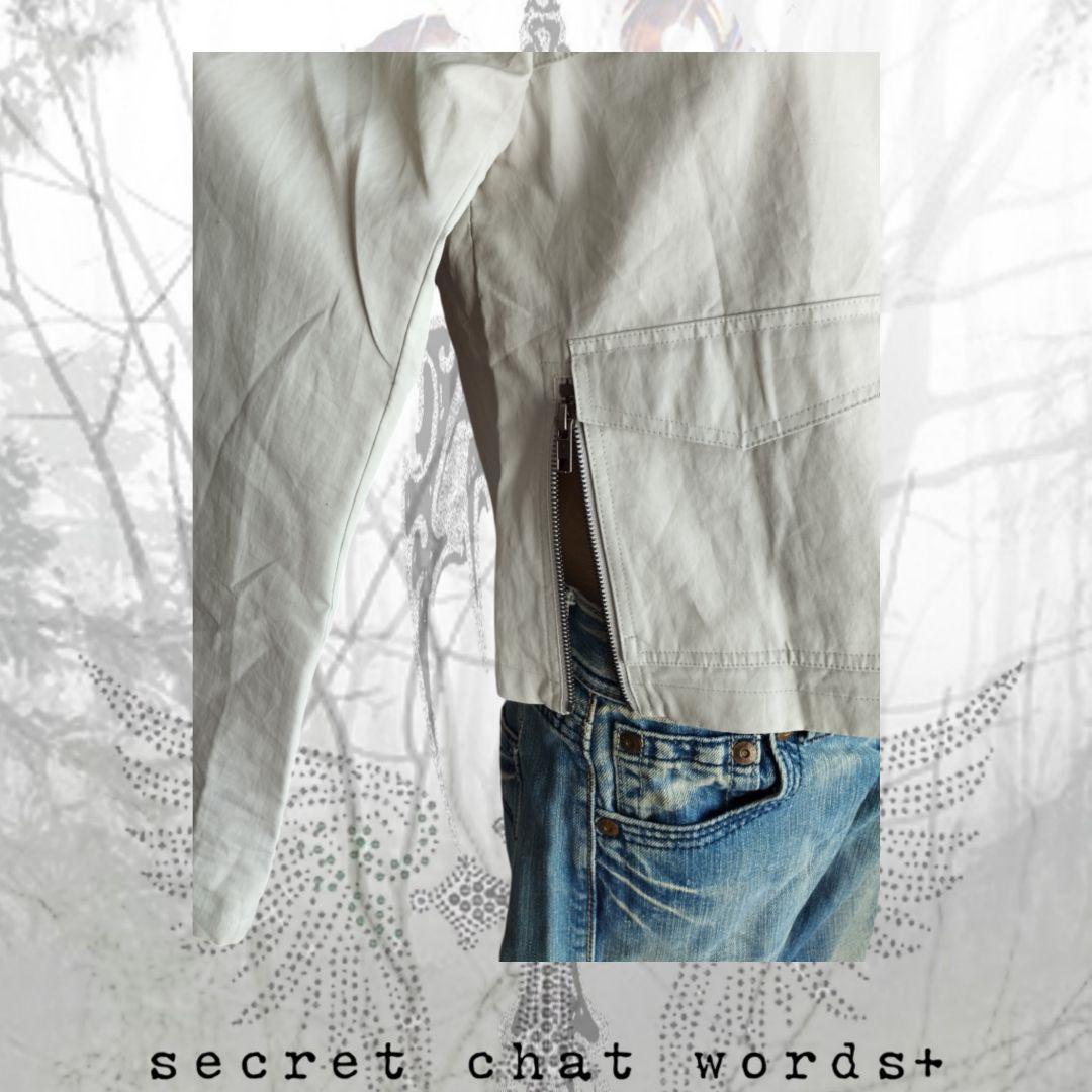 ✙˖y2k archive⌖ コーティングリネンライダースジャケット