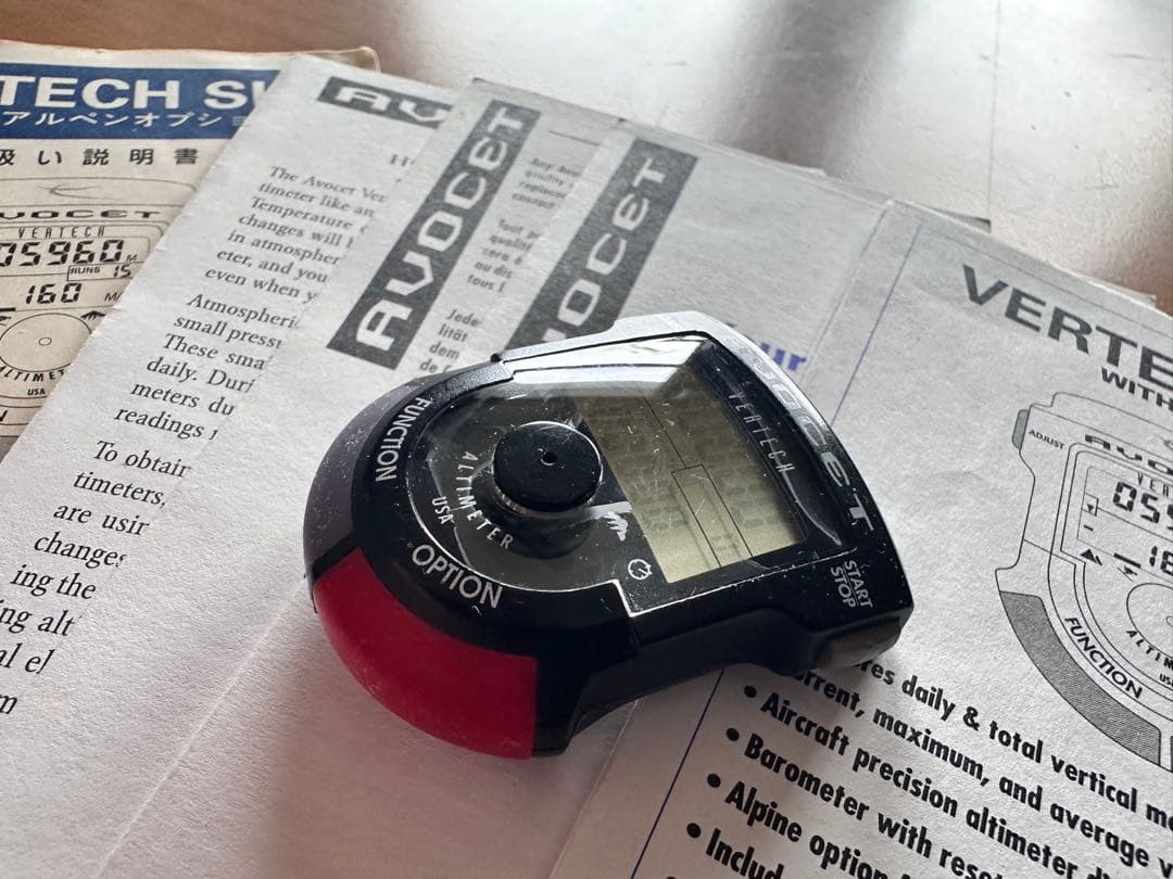 AVOCET VERTECH アボセット デジタル時計 スキー スノボード