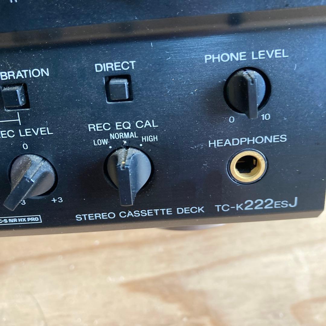 SONY TC-K222ESJ カセットデッキ リモコン付き　ジャンク品