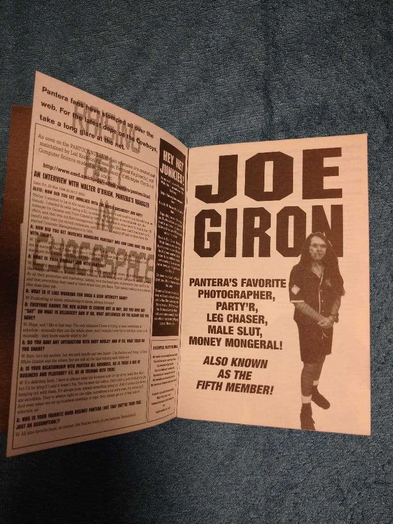 パンテラ PANTERA 直筆サイン 色紙 ポストカード ヴィンテージ