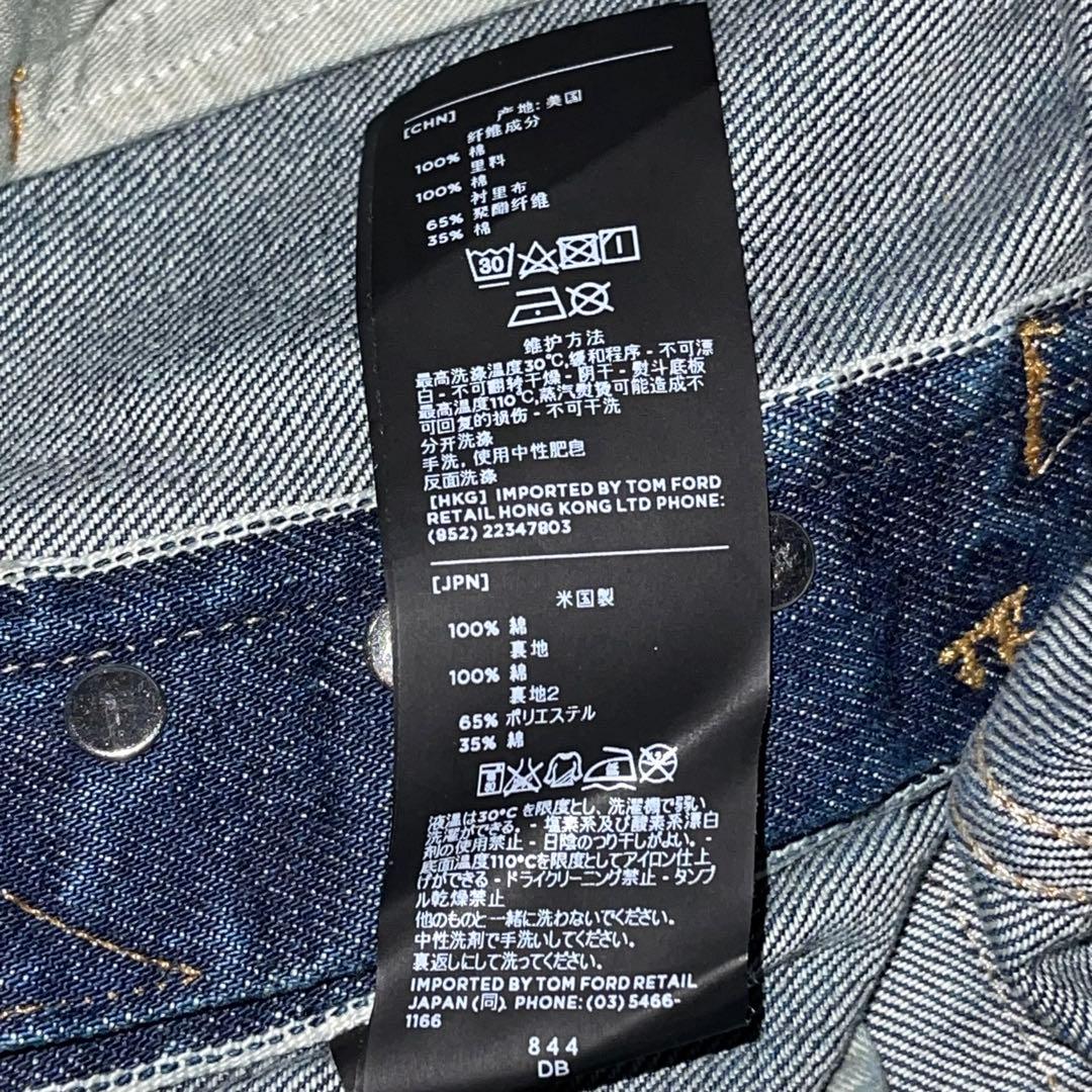未使用✨　トムフォード　ストレート　デニム　ボタンフライ　セルビッチ　30
