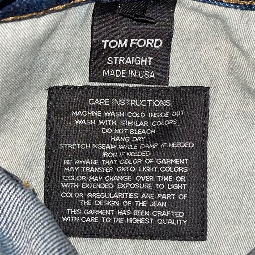 未使用✨　トムフォード　ストレート　デニム　ボタンフライ　セルビッチ　30