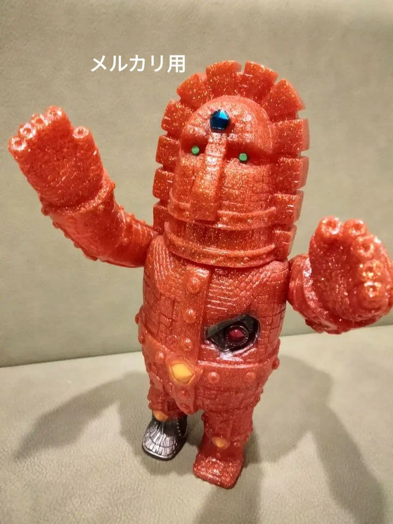 ソフビ　monstock Gモアイロボ　①　izumonster　安楽安作