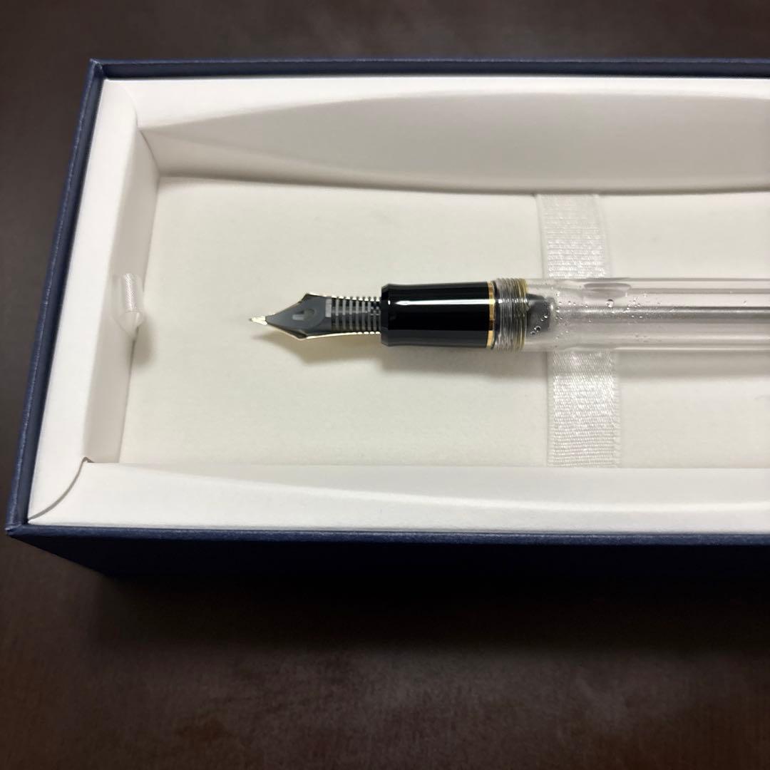 《*え様 PILOT カスタム823 透明軸　F 細字 パイロット