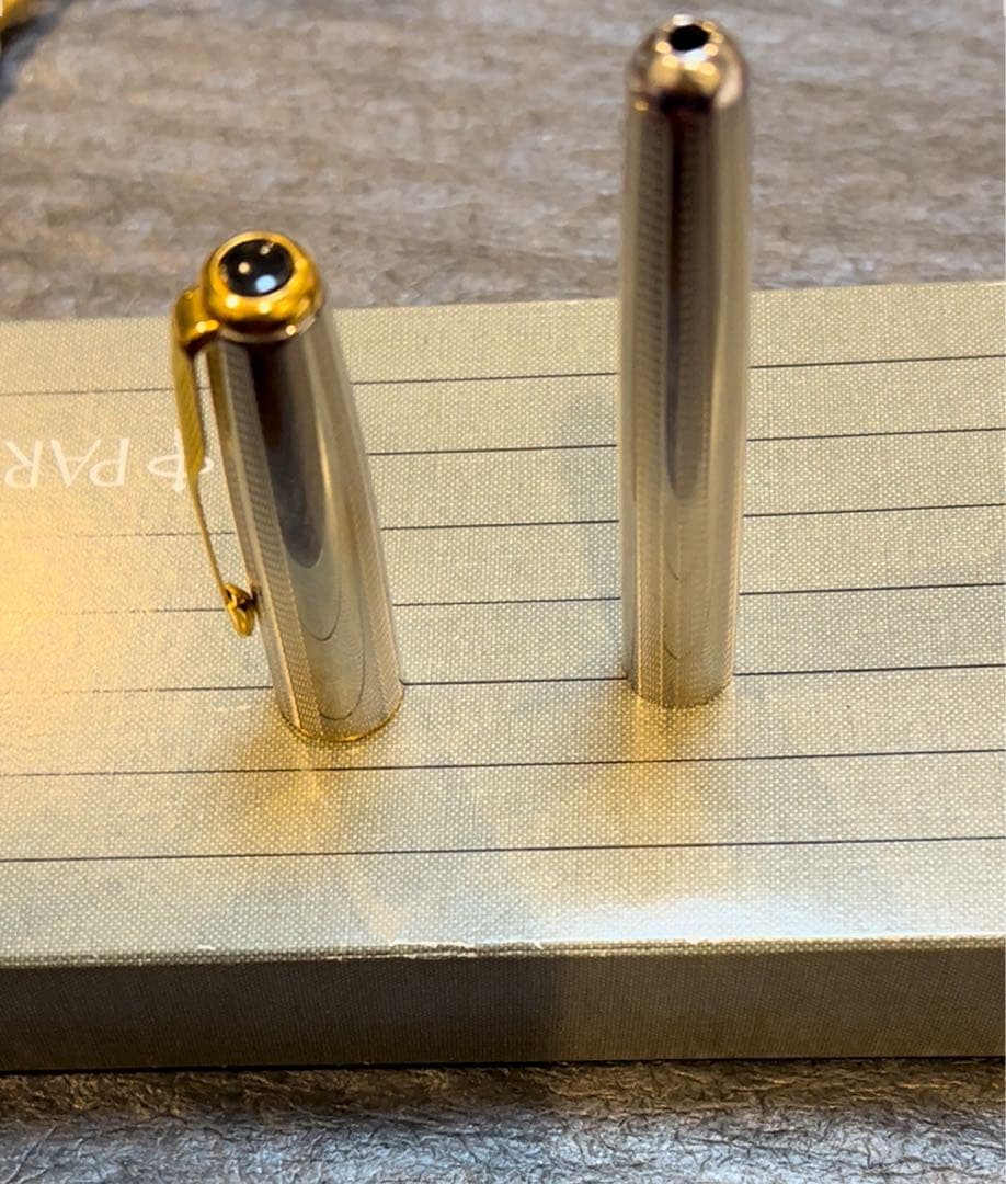 パーカー万年筆 ソネット 750 シルバー 18K ペン先F（細字）