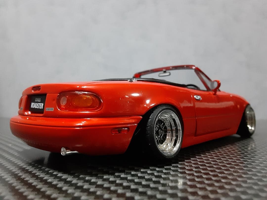 Hachette 1/24 マツダ ユーノス ロードスター カスタム改ローダウン