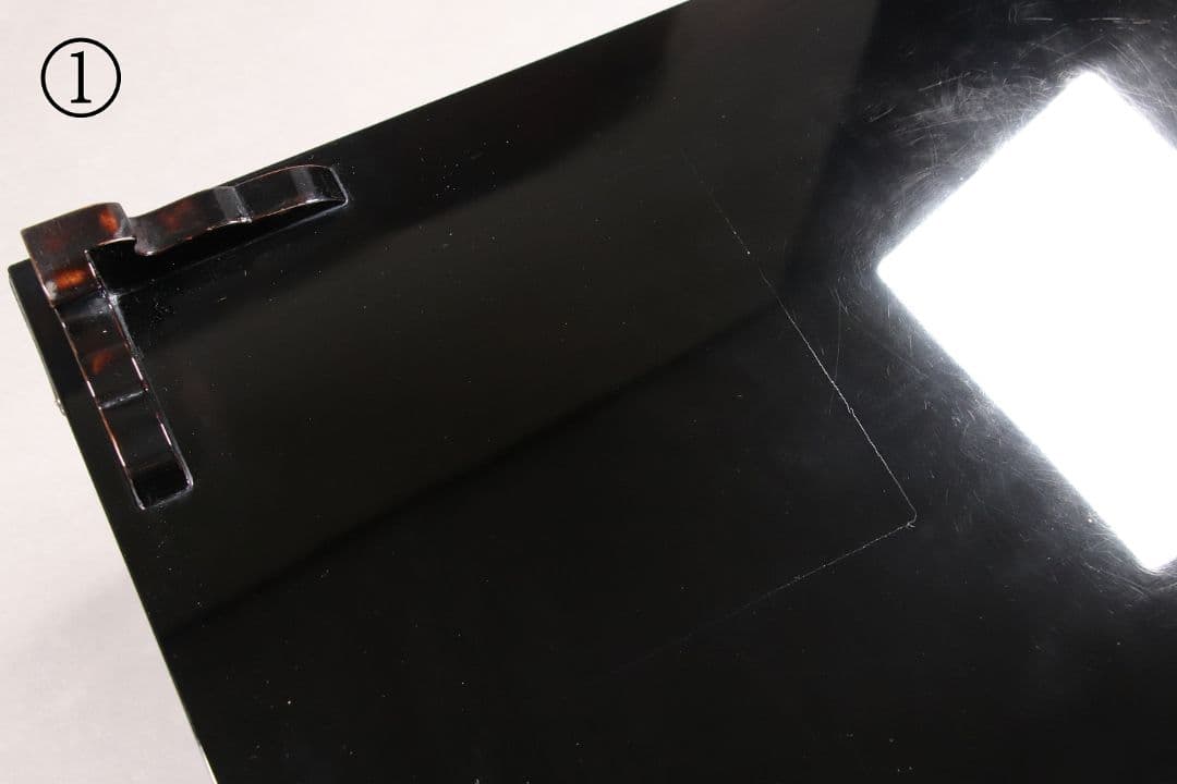 時代 花鳥図 金蒔絵 黒塗二段卓 冠卓 木箱 木製 花台 飾台 鶉 雀 M840