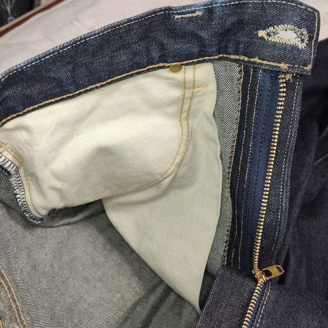 美品 Lee W34 101Z LM8101 ストレートデニム 日本製 濃紺
