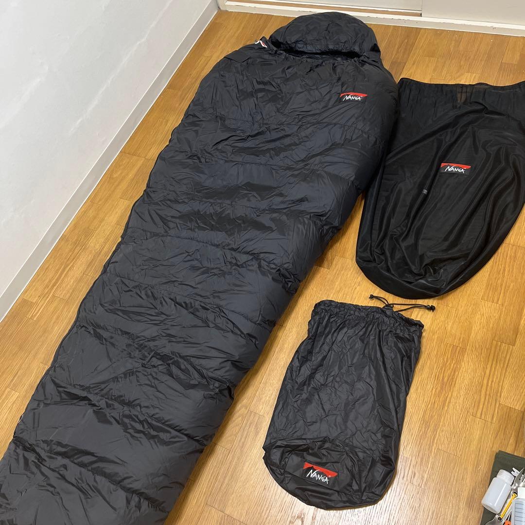 NANGA ナンガ オーロラ 900DX ブラック レギュラーサイズ 保存袋付き