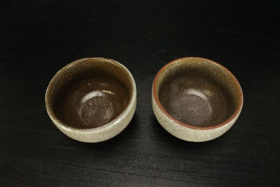 舟形 酒器 ぐい呑み 時代物 保津川下 京都(A197)