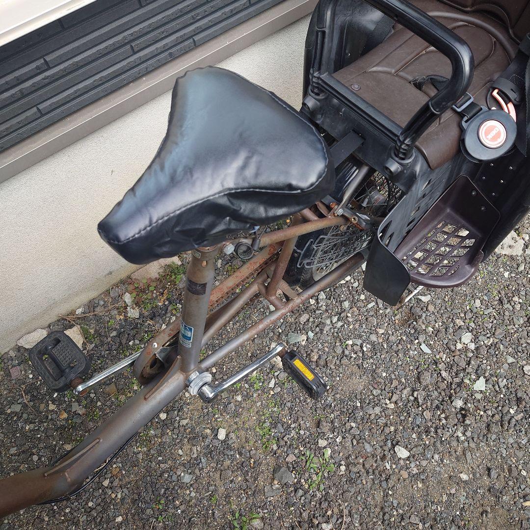 【引取限定】子供乗せ自転車3人乗り チャイルドシート付き