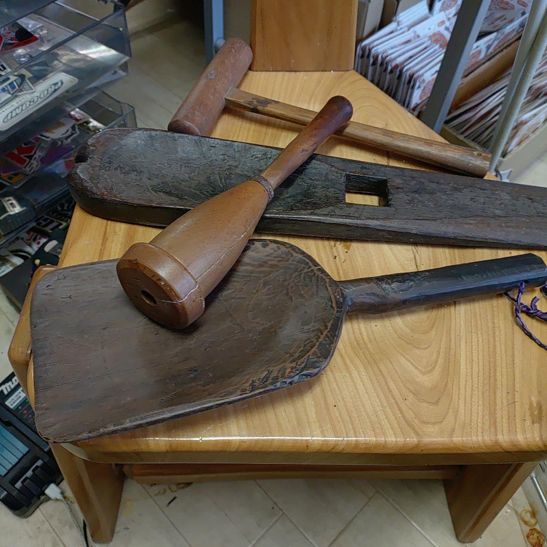 古い道具　木製道具　レトロ　アンティーク