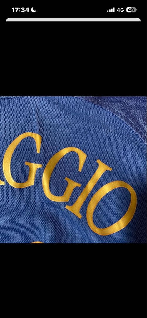 R. Baggio 10 イタリア代表 長袖シャツ