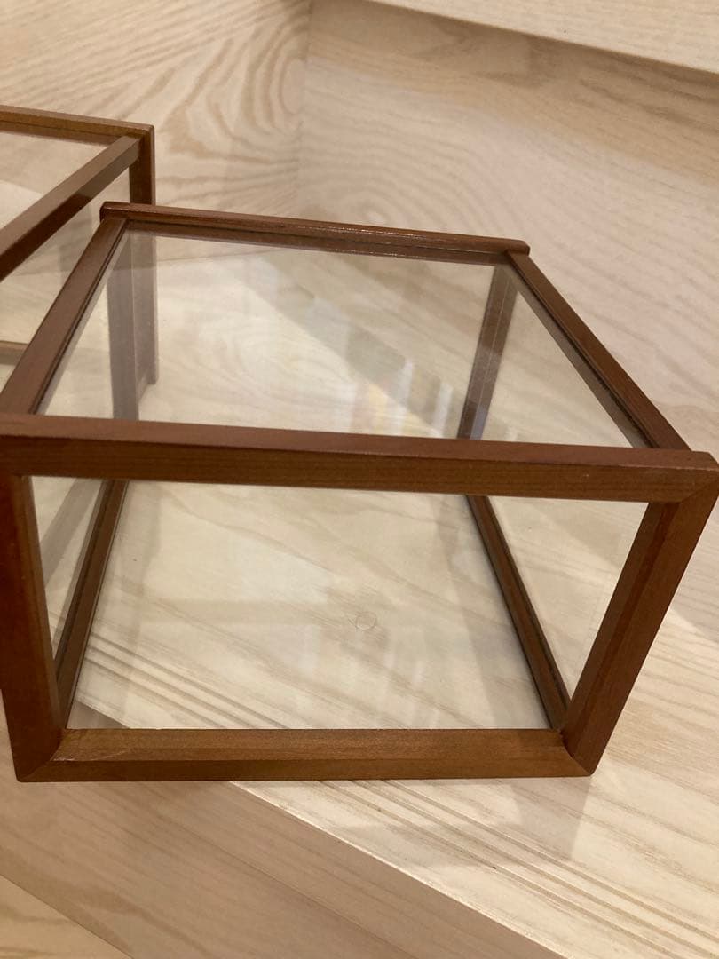 レトロ　ガラスケース 2個セット