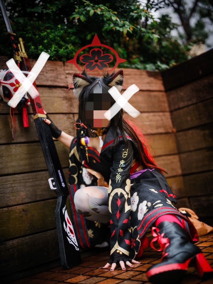 ブルーアーカイブ　狐坂ワカモ　コスプレ衣装　Sサイズ