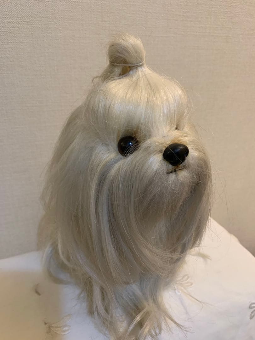 【ドレッシー　ペット】　ぬいぐるみ　マルチーズ　犬 日本製　昭和レトロ