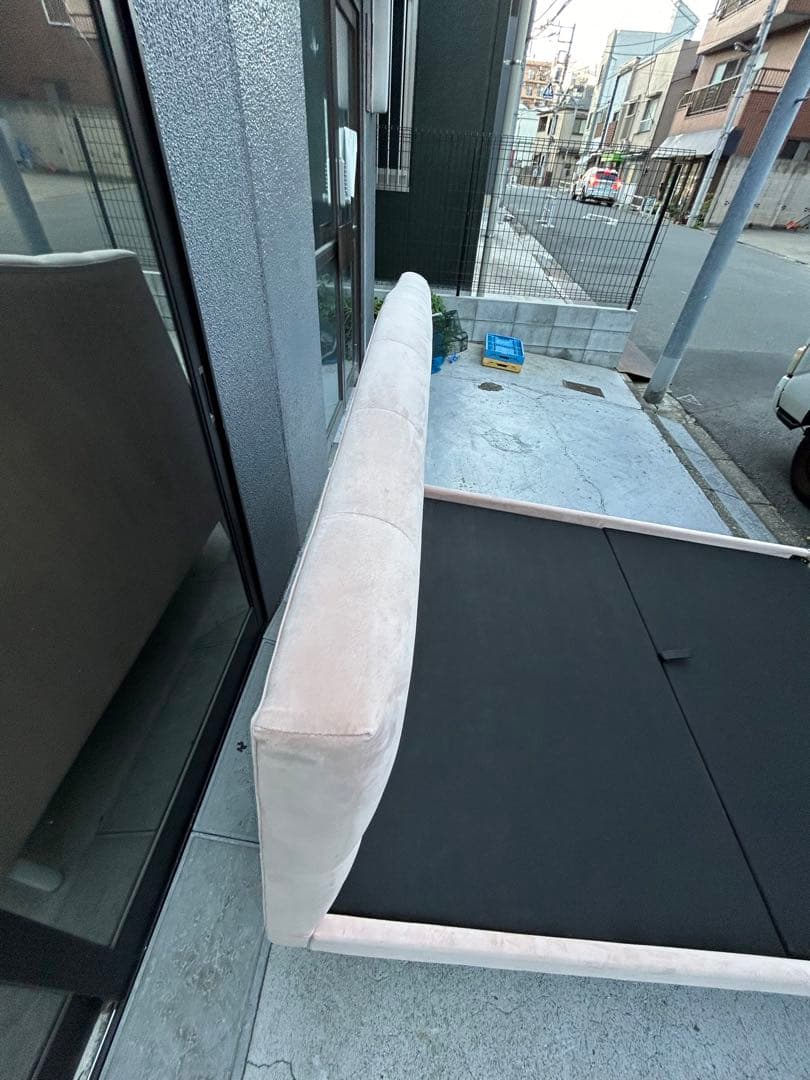 フランフラン　ブリッサ ベッド ディンプル ダブル ピンク