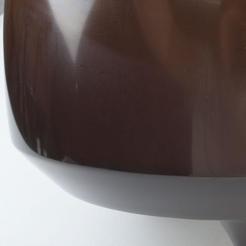 茶道具　鋳師　源斉造　鋳銅　面取風炉　共箱　V　9451A