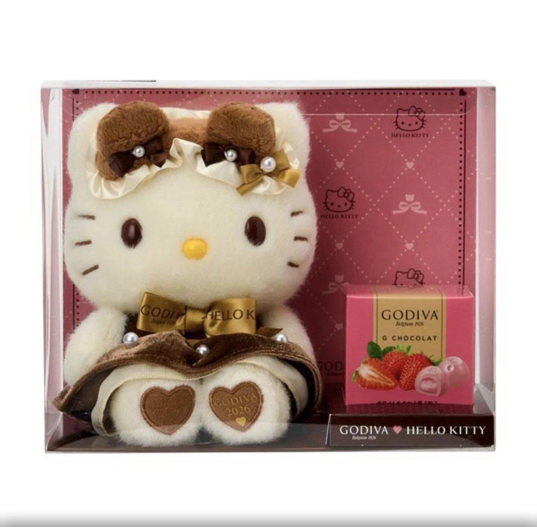ゴディバサンリオキティーちゃんチャコレートぬいぐるみセットGODIVAハロー