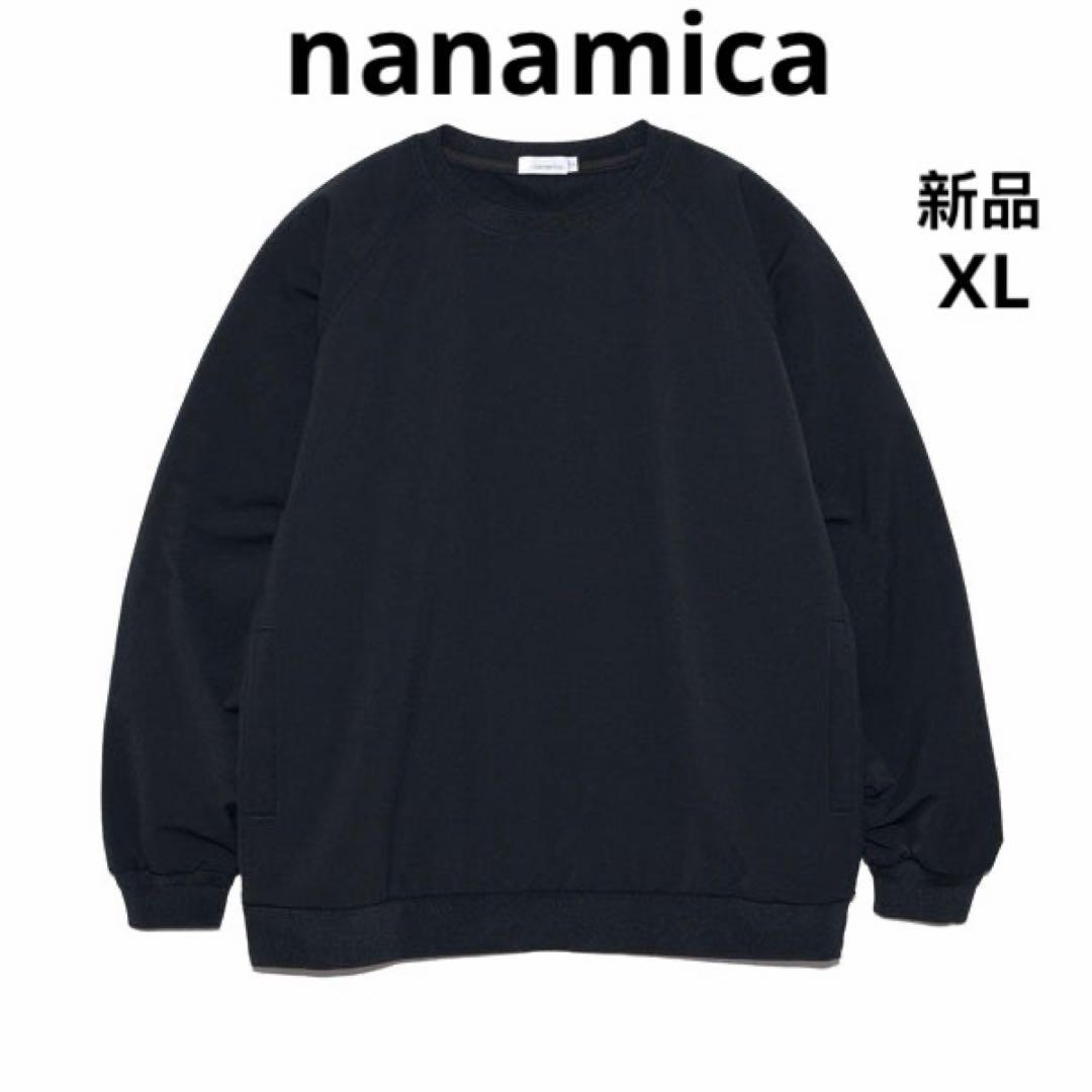 nanamica ALPHADRY Crew Neck Sweat ブラックXL